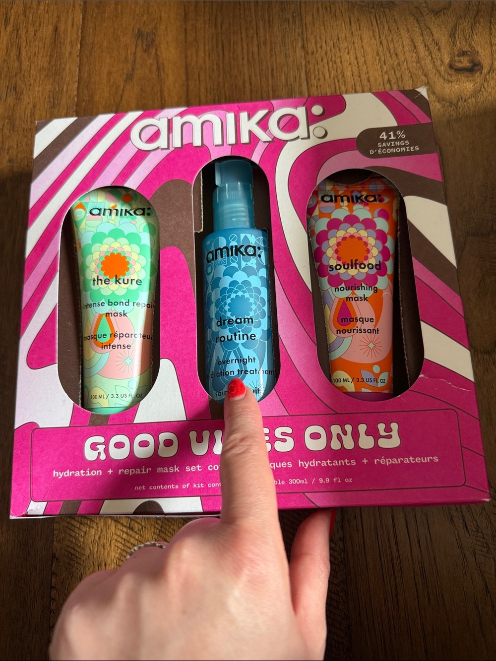 amika good vibes only brand new Trio Hair Set